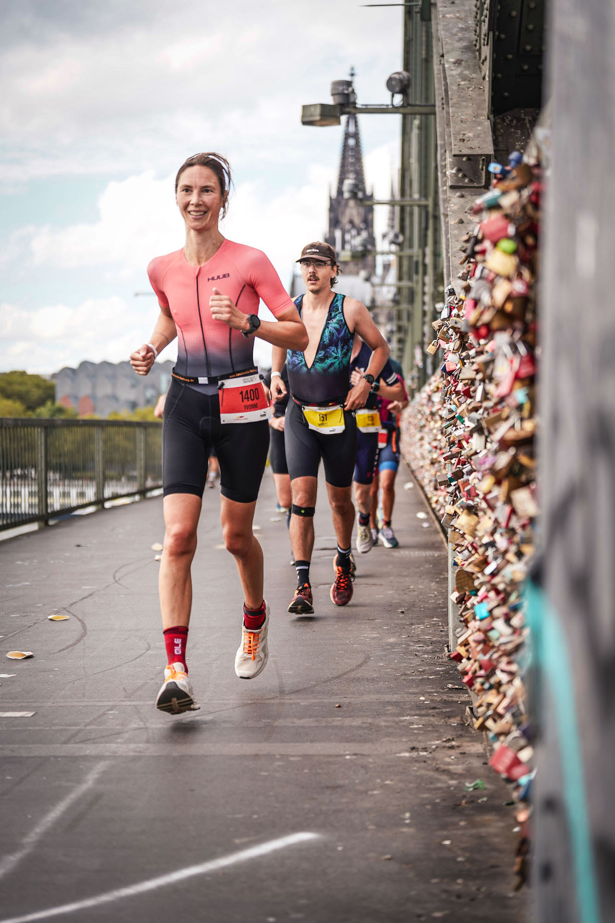 Yvonne muether triathlon koeln lauf hohezollernbrueckejpg